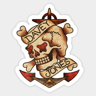 OldSalt American Traditional Davey Jones Nautical Skull Sticker